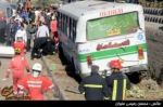 واژگونی اتوبوس حامل دانش آموزان در مشهد