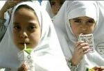 توزیع شیر در مدارس شهر تهران