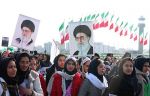 تجمع دانش آموزان تهرانی به مناسبت روز نهم دی