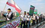 تجمع دانش آموزان تهرانی به مناسبت روز نهم دی