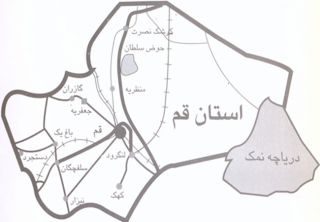 موقعیت جغرافیایی استان قم
