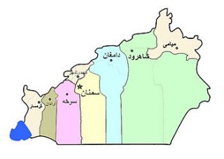 موقعیت جغرافیایی استان سمنان